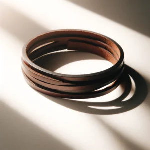 Bracelet en cuir minimaliste